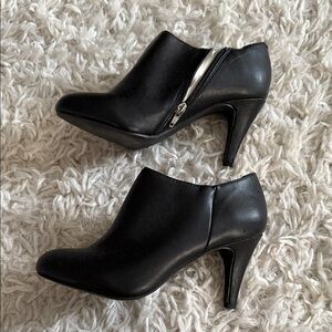 Style & Co. Sleek Black Ankle Booties